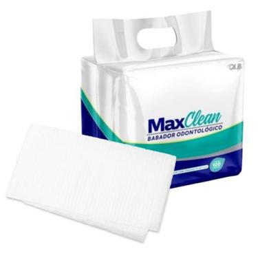 Imagem de Babador Campo Impermeável Descartável Bancada Dentista C/100 - Maxclea