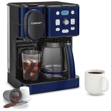 Imagem de Cafeteira Automática de 12 Xícaras com Jarra de Vidro, Bebida Quente e Gelada, 110V 1100W, Cuisinart, Azul