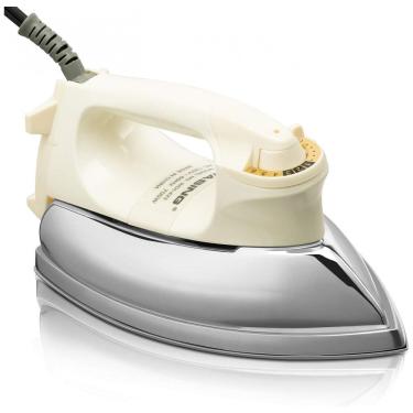 Imagem de Ferro de Passar Seco Profissional com Base de Aço Inoxidável 700W, 110v, WASING, Branco