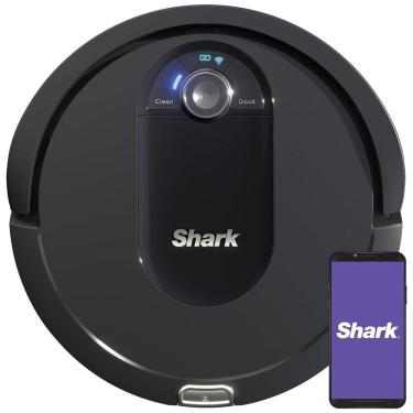 Imagem de Aspirador de Pó Robô IQ, com navegação avançada, WiFi, multifunção, preto, 110v, SHARK AV993, Preto