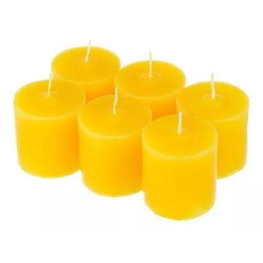 Imagem de 12 Velas Citronela Repelente Natural Rechaud 4cm Decora - 7 RAIOS DE L