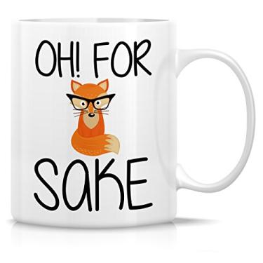 Imagem de Retreez Caneca engraçada - Oh! For Fox Sake 325 ml canecas de café de cerâmica - engraçado, sarcasmo, sarcástico, motivacional, presentes de aniversário inspiradores para amigos, colegas de trabalho,
