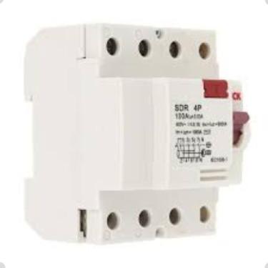Imagem de Disjuntor de Fuja Tetrapolar 4P 100A Sdr4100003 Steck