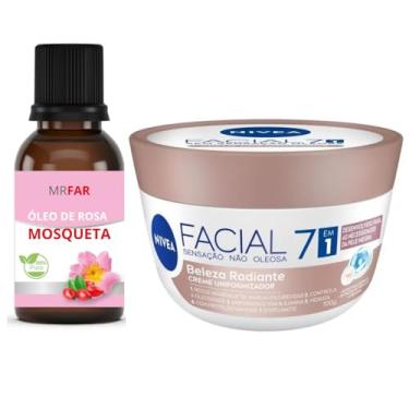 Imagem de Kit Creme 7 em 1 100g + Óleo de Rosa Mosqueta 100% Puro 30ml