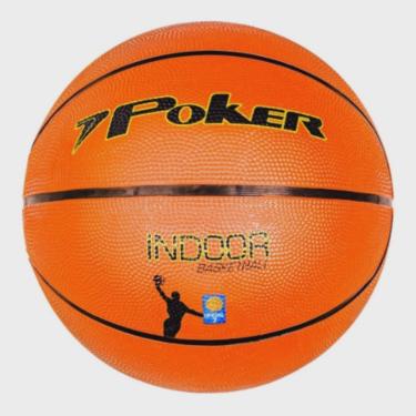 Imagem de Bola De Basquete Oficial - Indoor n. 7 - Laranja - Poker