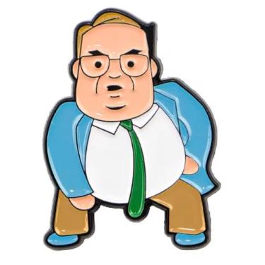 Imagem de Matt Foley I Live in A Van Down by The River Motivational Speaker Skit Sketch Comedy Saturday TV Show 3.6 cm Emblema de broche esmaltado, 1.4 Inches, Esmalte, Esmalte
