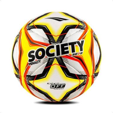 Imagem de Bola Profissional De Futebol Society Penalty Se7e Pro KO X, Laranja, Ú