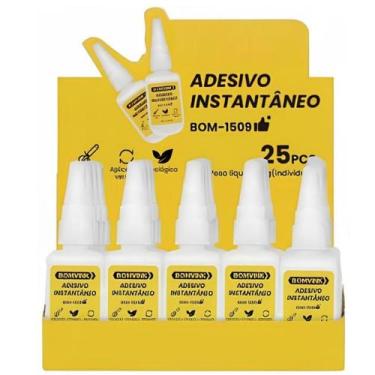 Imagem de Adesivo Instantâneo Multiuso 20g Cola Forte para Reparos e Artesanato 