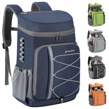 Imagem de Maelstrom Mochila Térmica para 50 Latas, à Prova de Vazamento, Bolsa Térmica Térmica, Refrigerador de Praia, Bolsa Térmica de Gelo, Mochila Leve de Viagem para Caminhadas, Compras, Azul