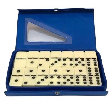 Imagem de Jogo de Dominó Profissional com Estojo com 28 Peças - Wari