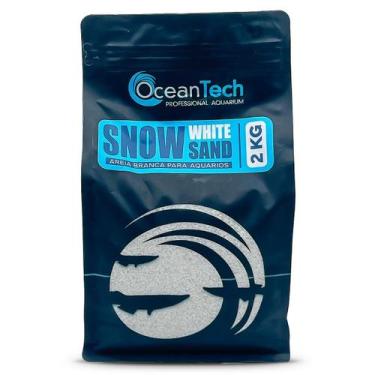 Imagem de Areia Branca 2kg Snow White Sand Ocean Tech pH 7,5 Substrato para Aquá