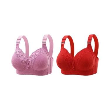Imagem de Bralette de Renda Plus Size - Decote V Profundo - Lingerie Sexy, 38, 2