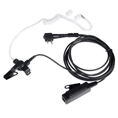 Imagem de Teseko Fone de ouvido/fone de ouvido de tubo acústico CP200 com microfone e PTT para Motorola CP200, GP2000, CLS Series, PR400 e EP450 - Kit de vigilância