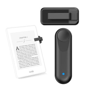 Imagem de Inncarvs Virador de página com controle remoto RF para Kindle Paperwhite, controle de selfie com obturador remoto para câmera, para iPad, iPhone, Android, tablets, e-book, leitura de romances, preto +