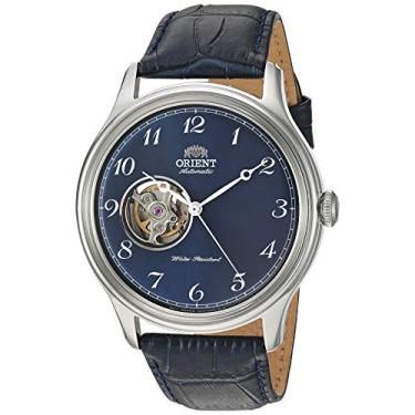 Imagem de Orient "Envoy II" Relógio de aço inoxidável japonês automático/manual, Azul