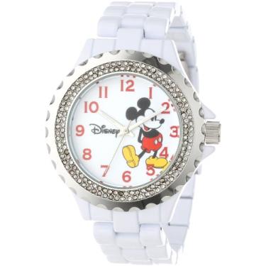Imagem de Disney W000499 Relógio feminino Mickey Mouse pulseira brilhante esmaltada