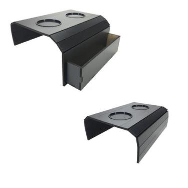 Imagem de Kit 2 Suporte Porta Copos Controle Braço de Sofá MDF - spezialle, Pret