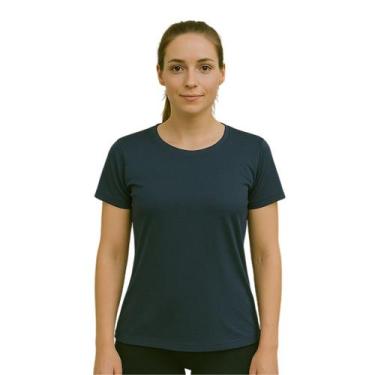 Imagem de Camiseta Feminina Básica Dry Fit Lisa Tradicional Treino - ALLMATEC, A