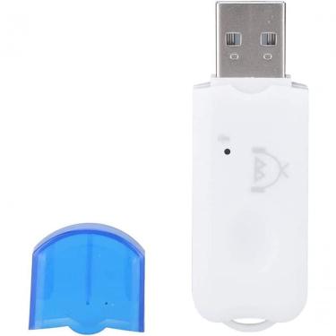 Imagem de Pendrive Adaptador Receptor Via Bluetooth 2.1 Áudio Edr Usb - Branco /Az