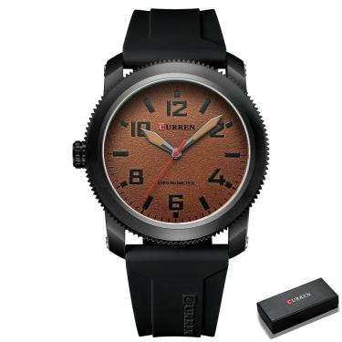 Imagem de Relógio Masculino Curren 8454 À Prova D'Água Marrom