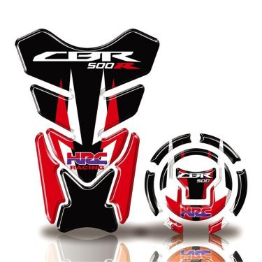 Imagem de Kit Protetor Tanque Adesivo Moto Honda Cbr 500 Acima 2018 Vermelho Vermelho