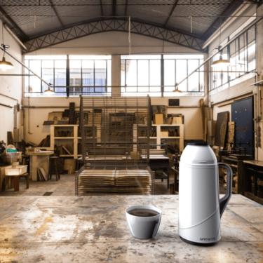 Imagem de Garrafa Termica Roma 1 L Branca - Unitermi