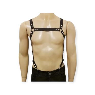 Imagem de Harness Masculino Em Elástico Com Suspensório Mosket Coleção Fetiche - Lovetoys - Preto, único