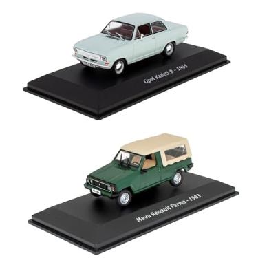 Imagem de OPO 10 - Set of 2 Miniature Cars 1/43 Compatible with Opel Kadett B + Renault Farma Mava - LCC7