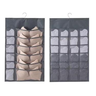 Imagem de Organizador De Pendurar 36 Bolsos Porta Objetos Roupa Íntima - Yeet