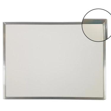Imagem de Quadro lousa branco moldura alumínio 40 x 30 cm - BRINQUE E LEIA