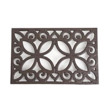 Imagem de Sungmor Bases De Apoio Retangulares Ferro Fundido, Base Metal Para Panelas E Frigideiras Quentes, Bule Chá Rústico Resistente Fogão A Lenha, Suporte Decorativo Balcão Cozinha Mesa Jantar