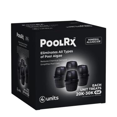 Imagem de PoolRx 101067 unidades pretas piscina-algicidas (pacote com 4), 20.000-30.000 galões