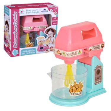 Imagem de Batedeira Realista Infantil Brinquedo Cozinha c/ Movimento - Adijomar 