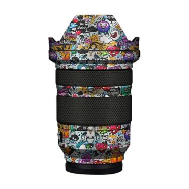 Imagem de Skin Lens Camera Skin Wrap Vinil Protetor Adesivo Acessórios de Fotografia para Panasonic Lumix S 24-105 mm F4 24 105 (Graffiti Branco)