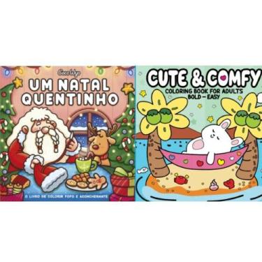 Imagem de Kit Livros de Colorir: Um Natal Quentinho + Cute & Comfy (Cozy Friends