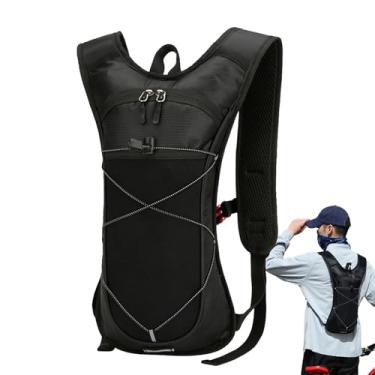 Imagem de Mochila de Hidratação | Bolsa Hidratação Em Nylon - Com Faixas Refletivas, Alças Ajustáveis E Material Em Nylon Para Caça, Viagem, Escalada, Ginásio, Esqui, Ciclismo E Campismo