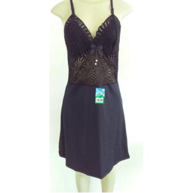 Imagem de Camisola Top Renda. - La Sierra, Preto, G