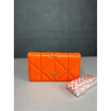 Imagem de Bolsa Feminina Média Transversal Fechamento Duplo Sintético - MissDong