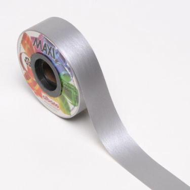 Imagem de Rolo de Fita Decorativa Para Presente 32mm x 50m - AAZ, Prata