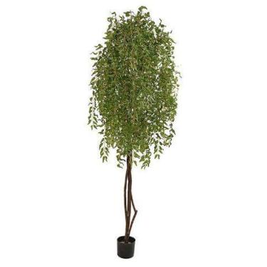 Imagem de Planta Árvore Artificial Salgueiro Chorão Verde 2,1m - FLORESCER DECOR