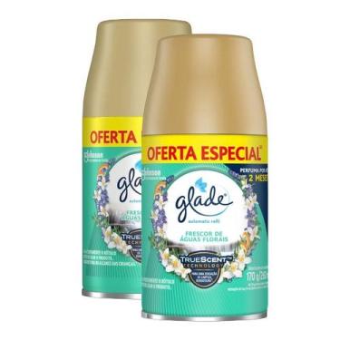 Imagem de Kit 2 Refil Odorizador Glade Águas Florais 260ml