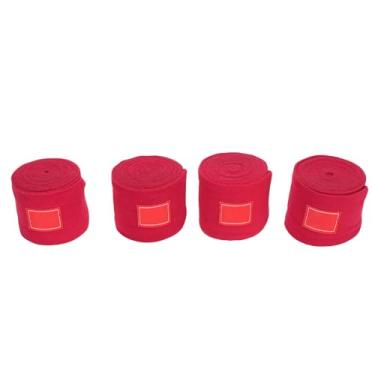 Imagem de Generic Engazas de Horsepol, Desmontagem Rápida Proteção à Proteção contra Bandagem de Cavalo para o Outdoor (Vermelho)