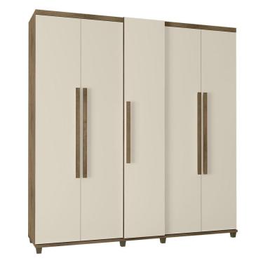 Imagem de Roupeiro 5 Portas Com Sapateira Vanda Freijó Off White