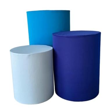 Imagem de Kit Capa Trio de Cilindro Decoração Festa Veste Facil(3 AZUIS)