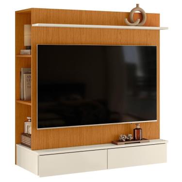 Imagem de Closet Com Painel Wave Cinamomo-off White Para Tv Até 42? - Móveis Albatroz Cinamomo-off White