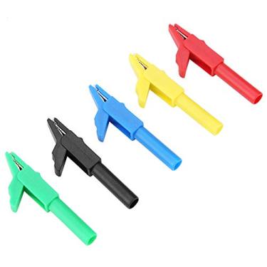 Imagem de Ailgely 5pcs Níquel Clipes de jacaré de Latão Com Design de Dentes Serra, para Plugue de Banana de 4 Mm, Totalmente Isolado