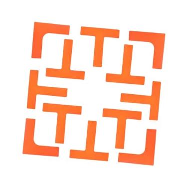 Imagem de Dynwave Kit de marcadores para de pickleball, marcadores esportivos práticos para áreas internas/externas, parque de tênis, presente para quintal, Laranja