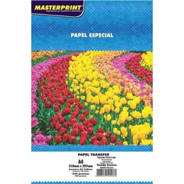 Imagem de Papel Transfer Tecido Escuro A4 235 gramas 5 Folhas Masterprint Impres