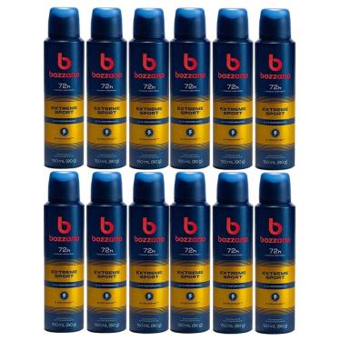 Imagem de Kit 12 Desodorante Bozzano Extreme Aerosol Antitranspirante 72h 150ml