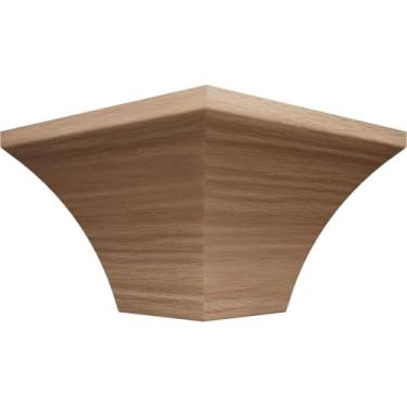 Imagem de 8 cm P x 10 cm A WM291 Americraft Solid Hardwood Stain Grade TrimPro Crown Molding Outside Corner, Red Oak (Matches Moulding MLDW01X05WM291RO)